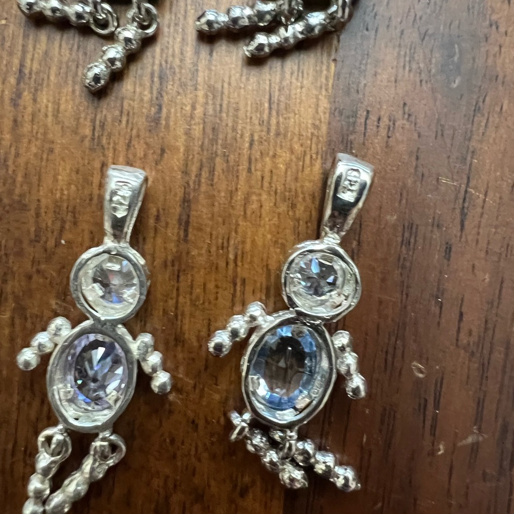 Sterling Silver Family Birthstone 10 Charms & Bracelet Set - Picture 8 of 11